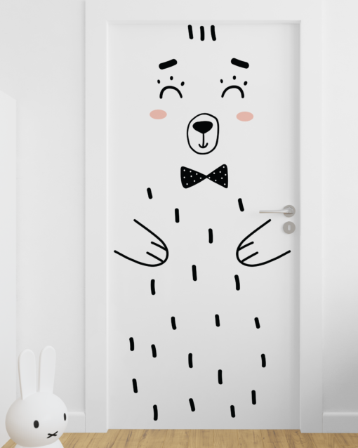 Decoratiune foto cu autocolant ursulet