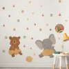 decor camera de copil autocolant de perete animalute la joaca