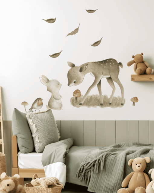 autocolant perete animalele padurii