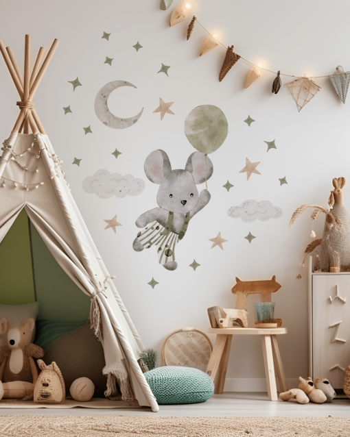 AUTOCOLANT PERETE SORICEL pentru camera copiilor